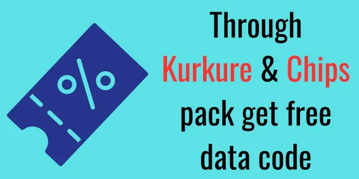 Get Airtel free data code through Kurkure & Chips pack