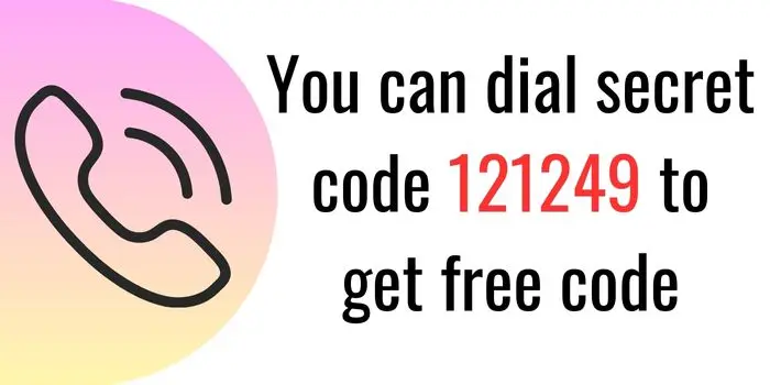 Dial 1212449 secret code to get free data